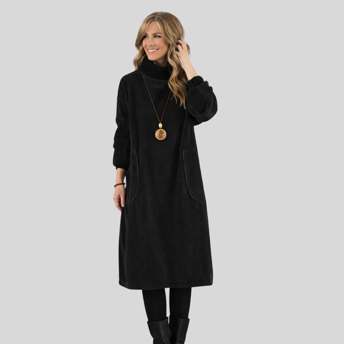 Jennie | Turtleneck Midi Dress