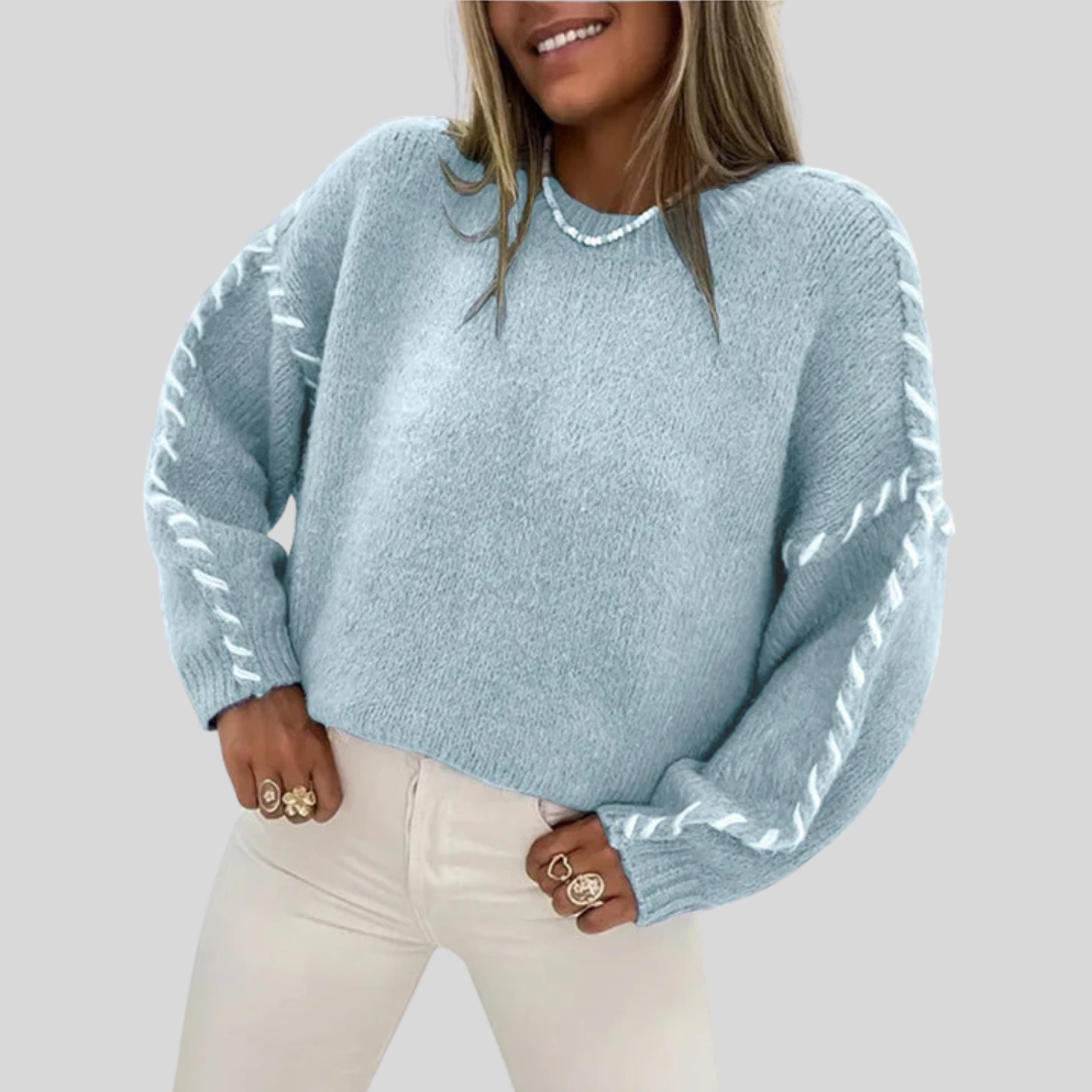 SERAH™ - Casual Round Neck Long Sleeve Sweater