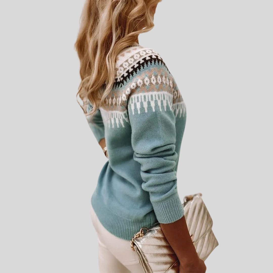 AVERY™ - Fair Isle Knit Sweater