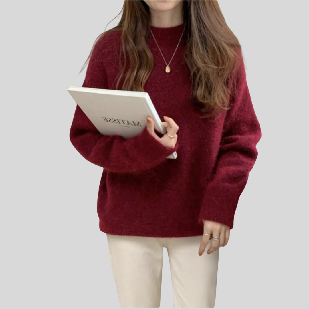 MIRIELLE™ - Comfy Long Sleeve Round Neck Sweater