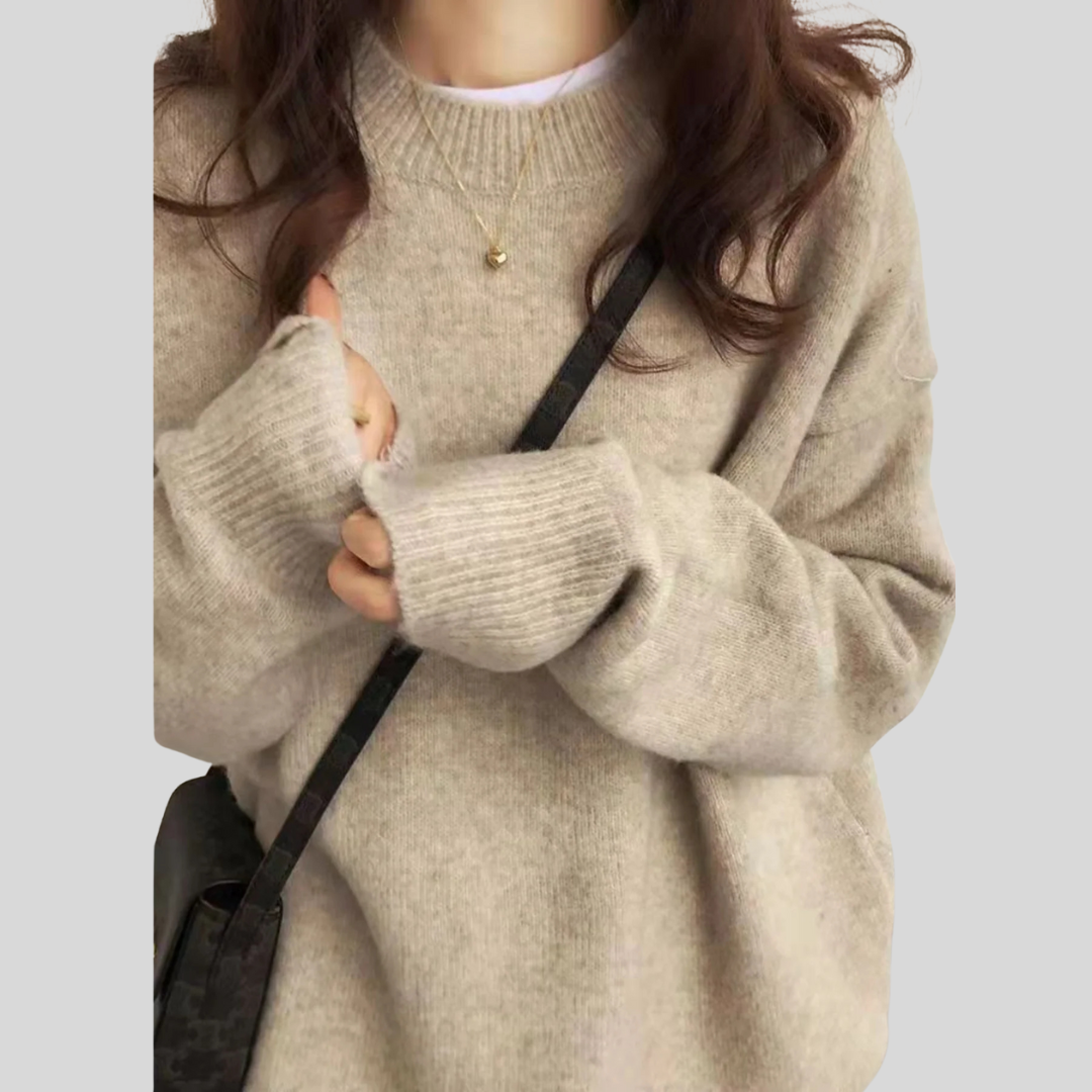 MIRIELLE™ - Comfy Long Sleeve Round Neck Sweater