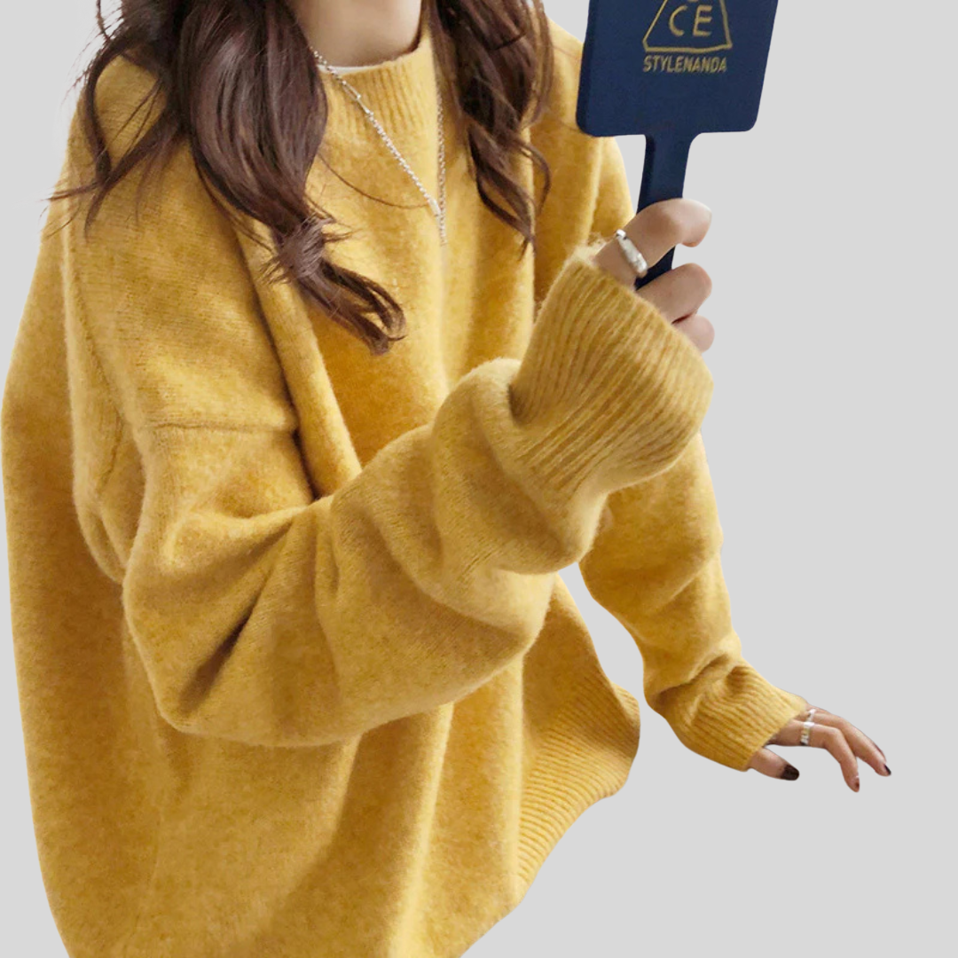 IMOGEN™ - Classic Drop Shoulder Long Sleeve Sweater