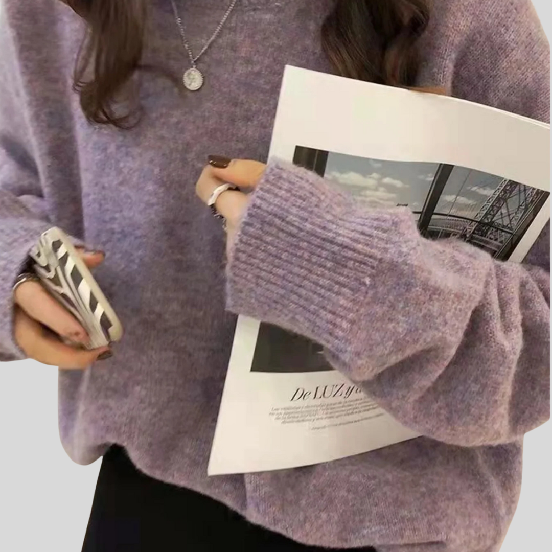 MIRIELLE™ - Comfy Long Sleeve Round Neck Sweater
