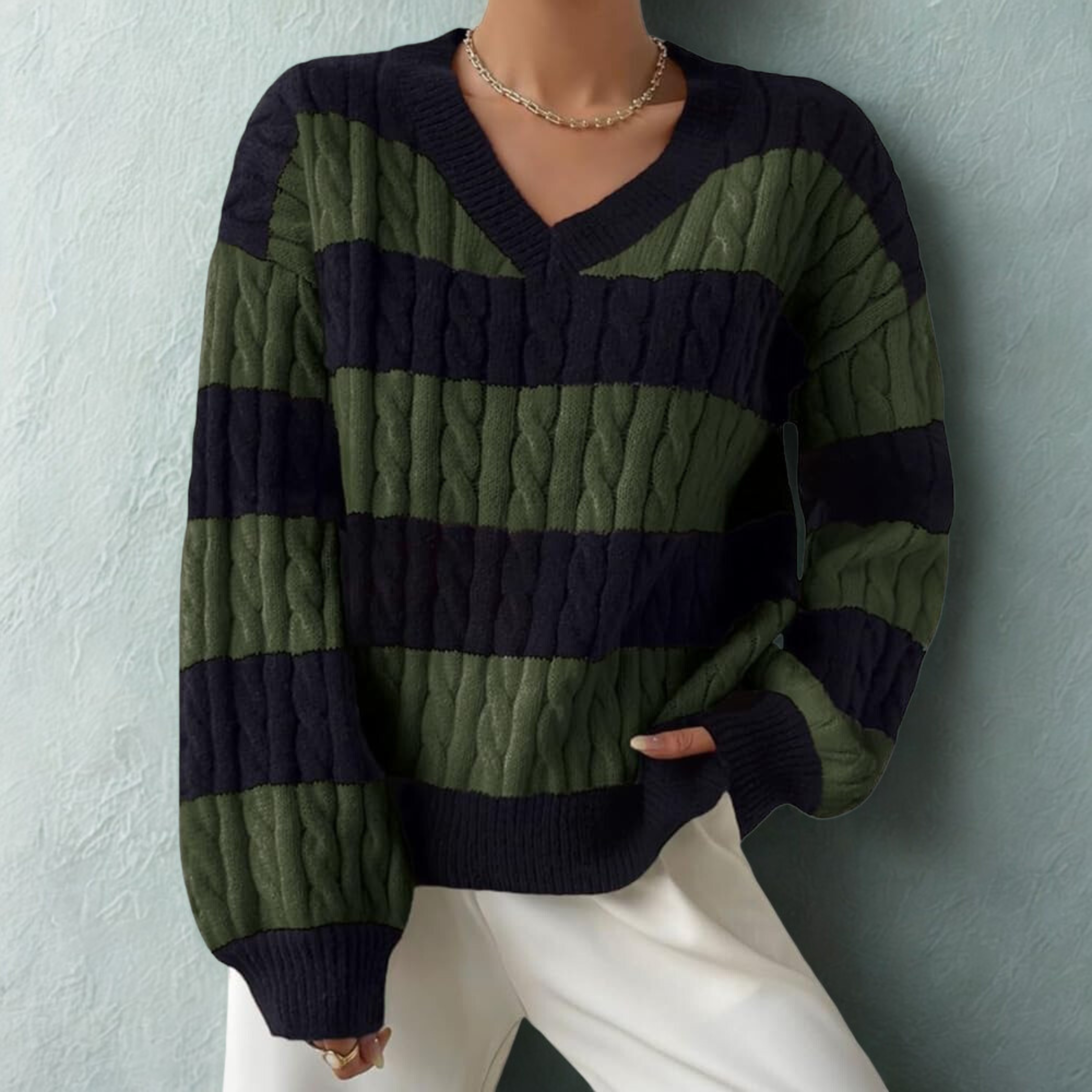 MORTA™ - Comfy V-Neck Long Sleeve Sweater