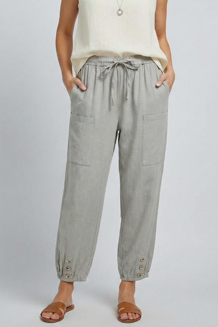 Anna | Women's Casual Trousers with Drawstring Waist