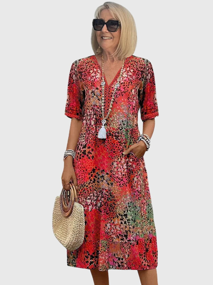 Bella | Women's Floral Midi Summer Dress