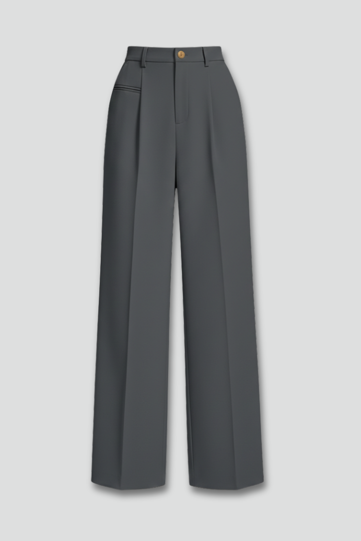 Blair | Women's Wide Leg Palazzo Trousers with Pleats