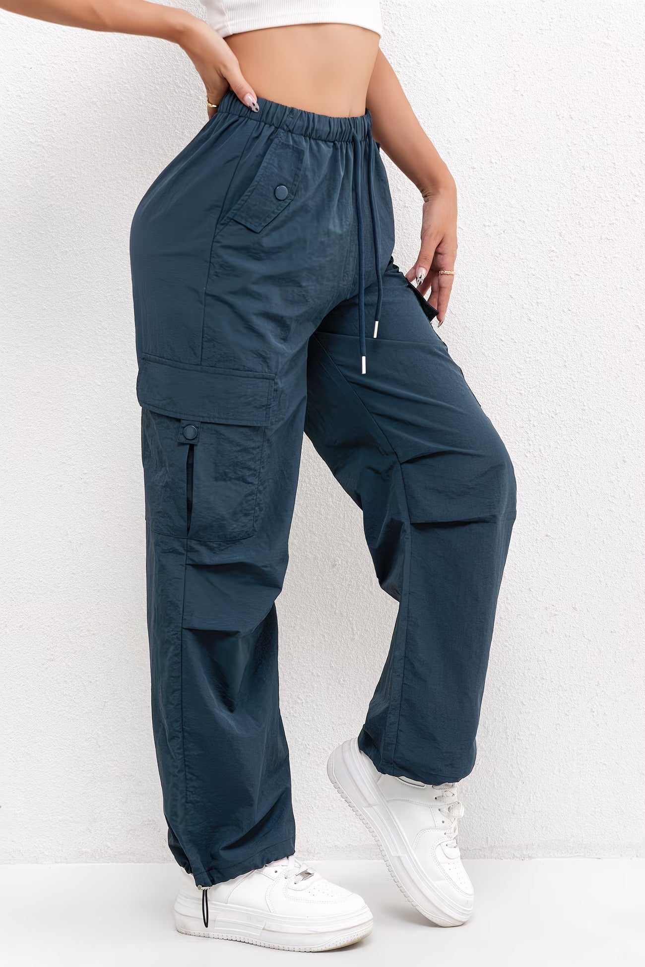 Brianna | Women's Cargo Pocket Drawstring Pants
