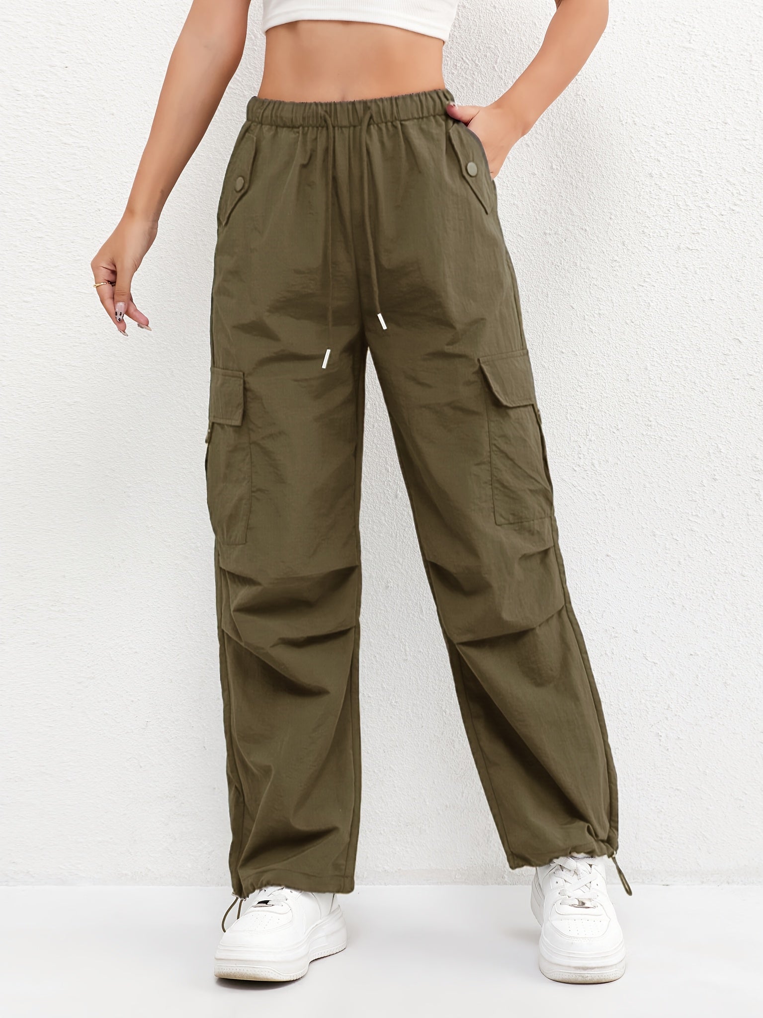 Brianna | Women's Cargo Pocket Drawstring Pants