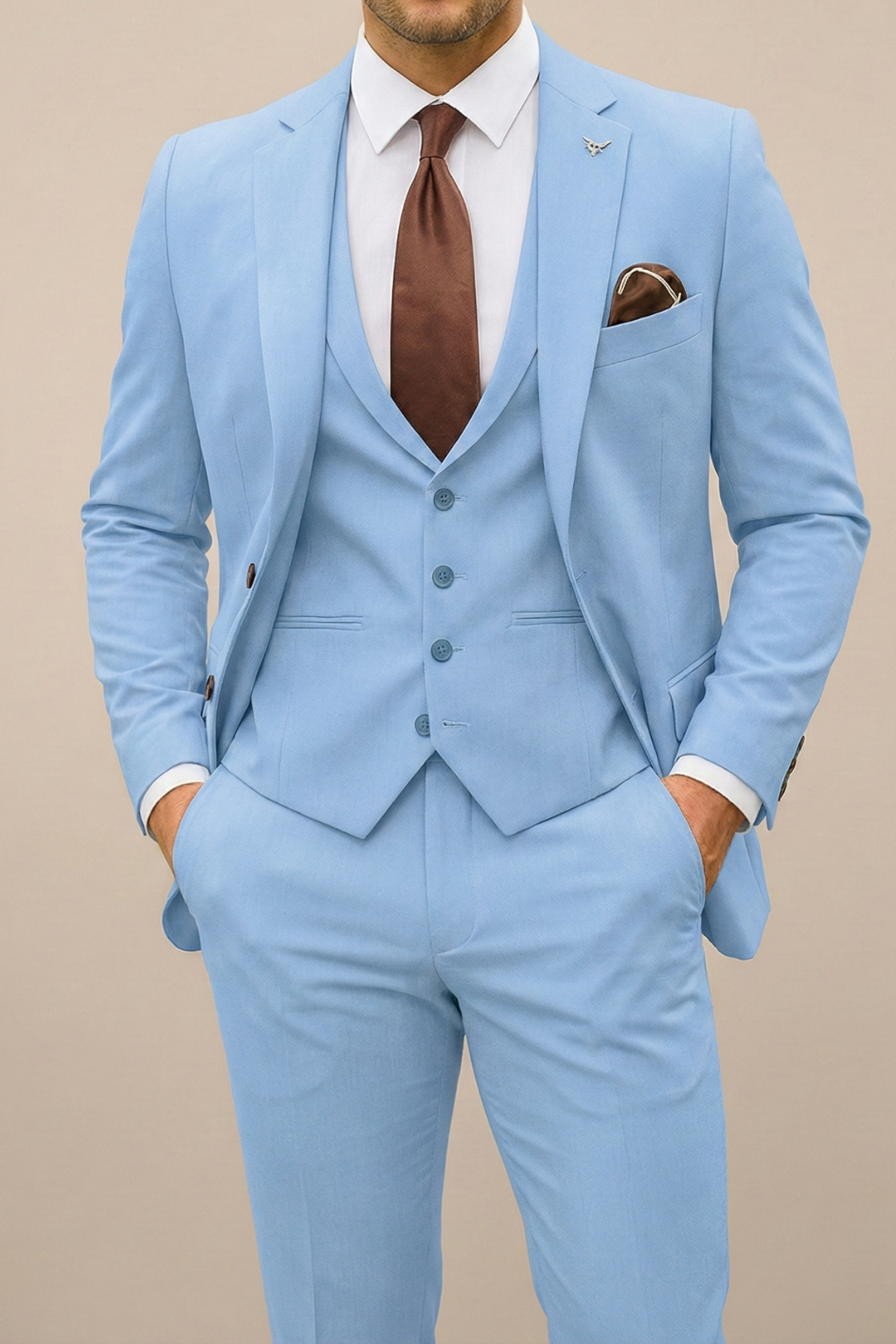 Cameron | Men's Suit Modern Three Piece Set for Weddings