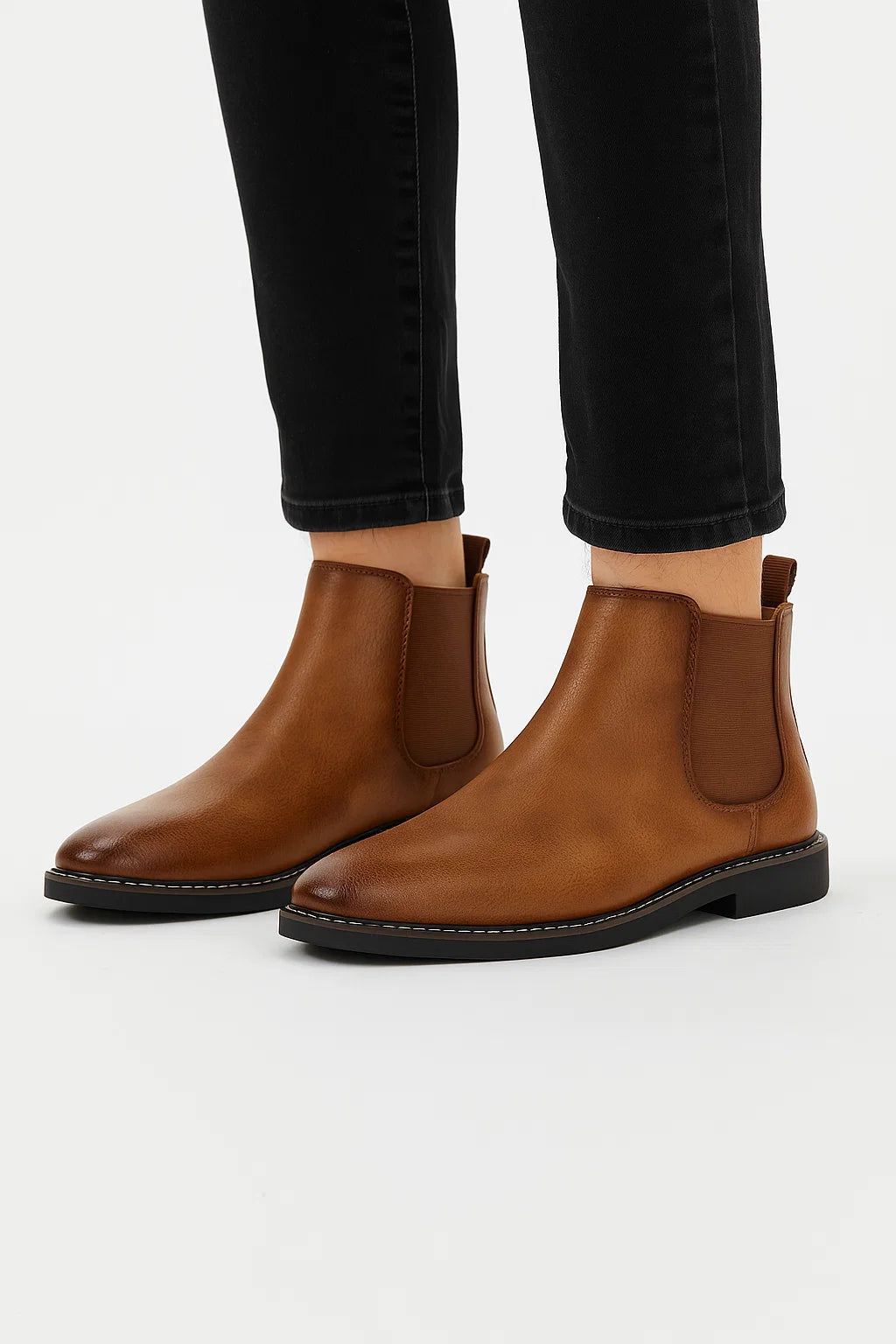 Charlie | Men's Chelsea Boots Synthetic Leather Slip-On