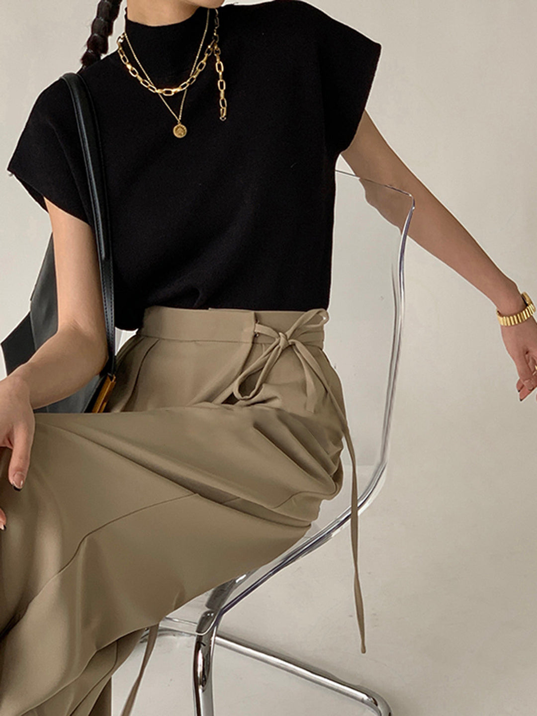 Nellie | Women's Mock Neck Short Sleeve Top