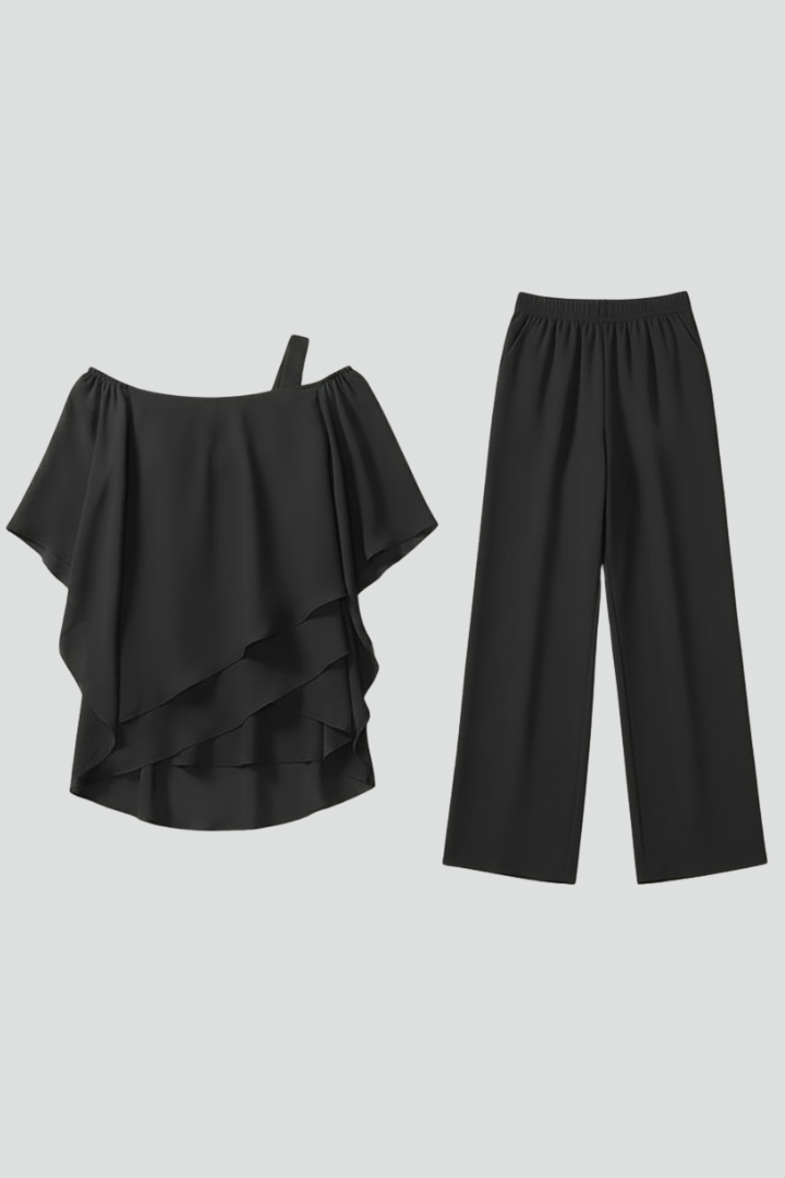 Justine | Women's Off-Shoulder Wide-Leg Jumpsuit