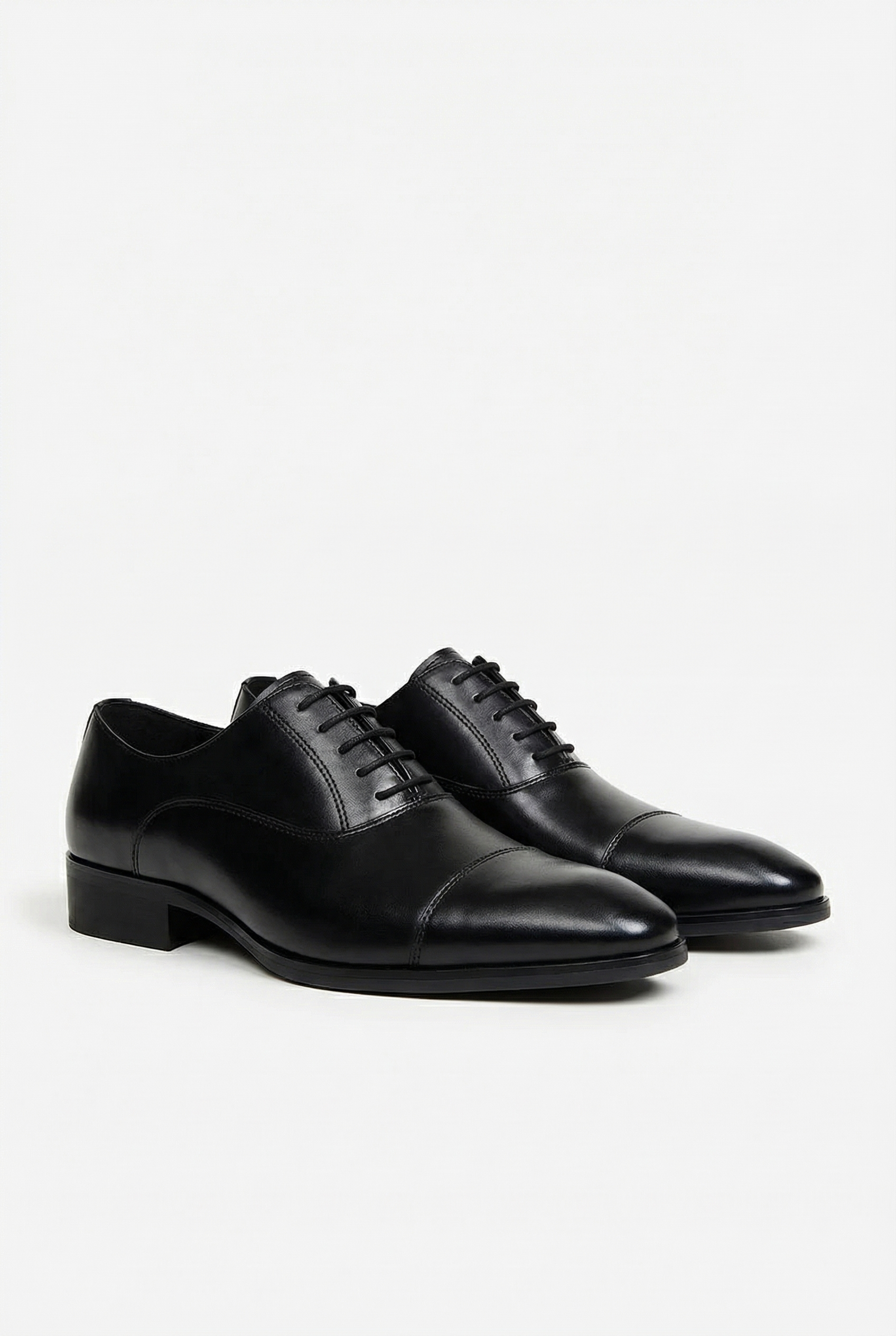 David | Men's Black Dress Shoes Genuine Leather Derby