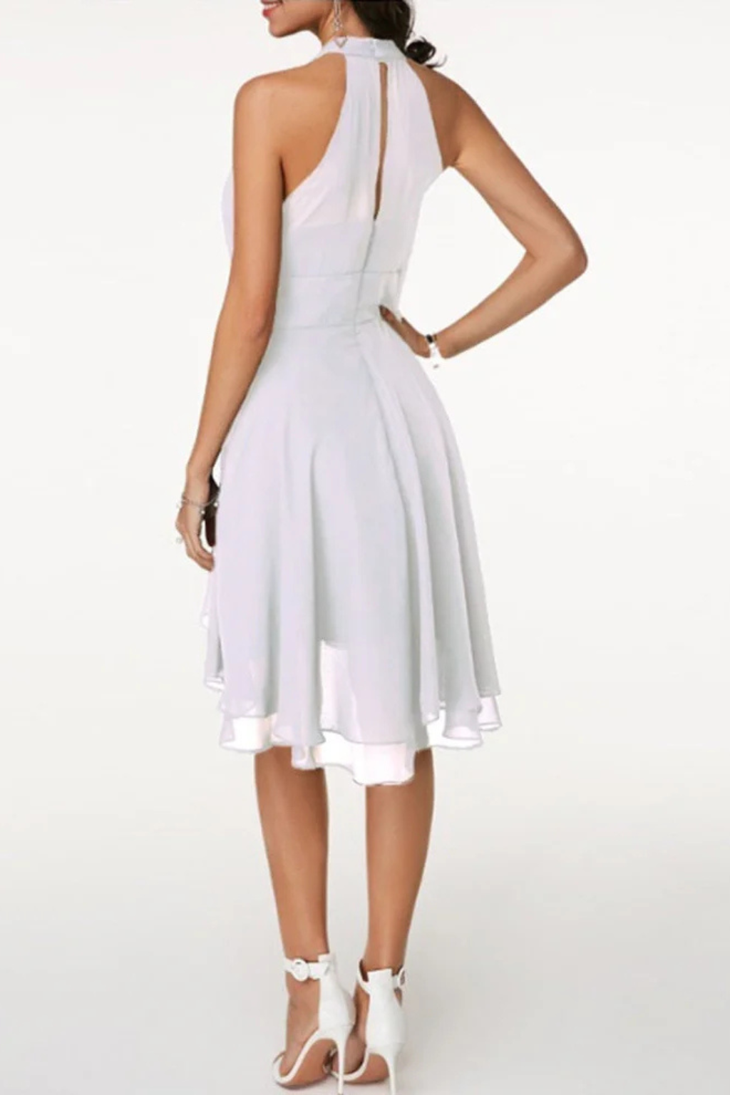 Harlow | Women's Halter Ruffle Mini Dress