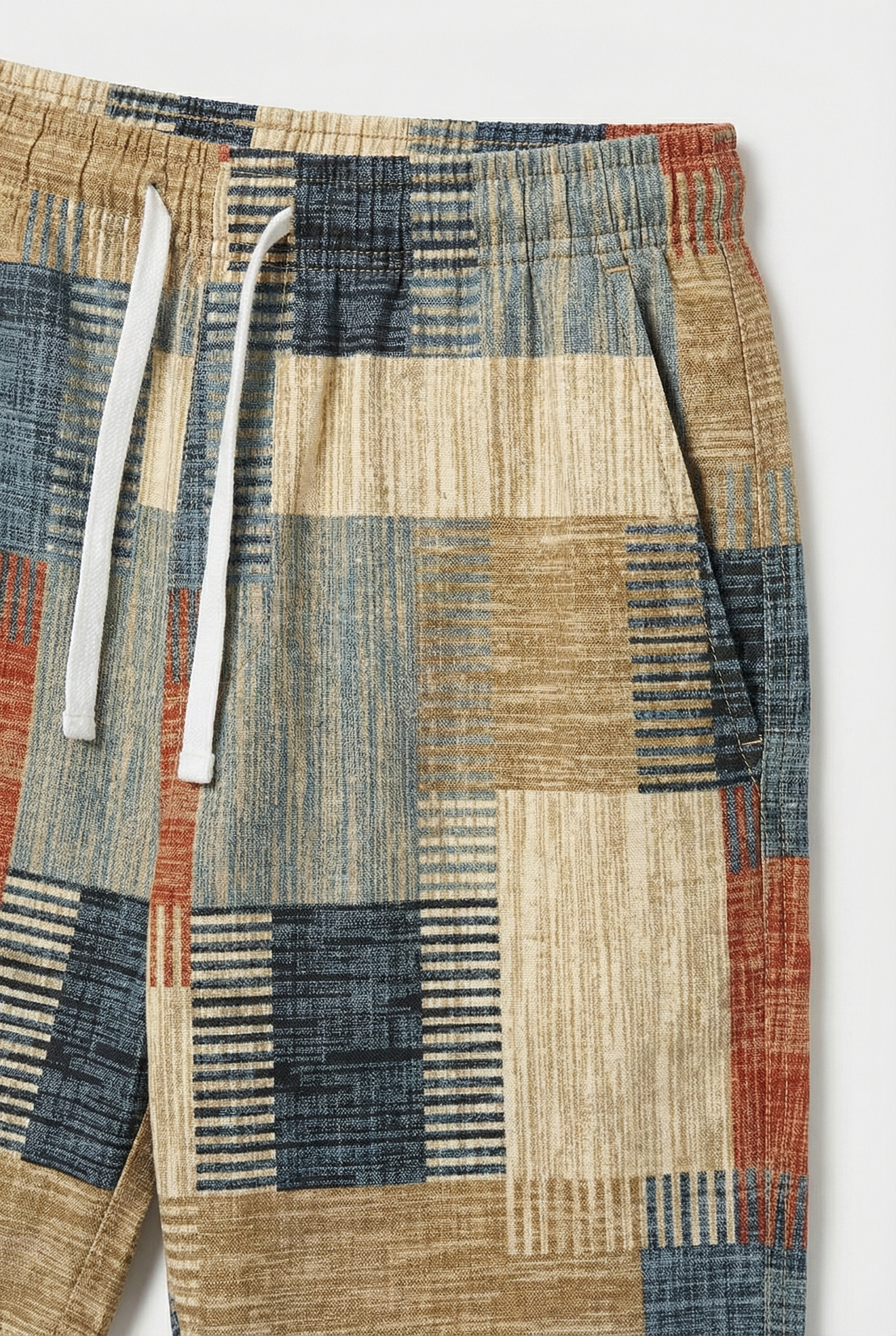 Shawn | Men's Board Shorts Plaid Color Block Design