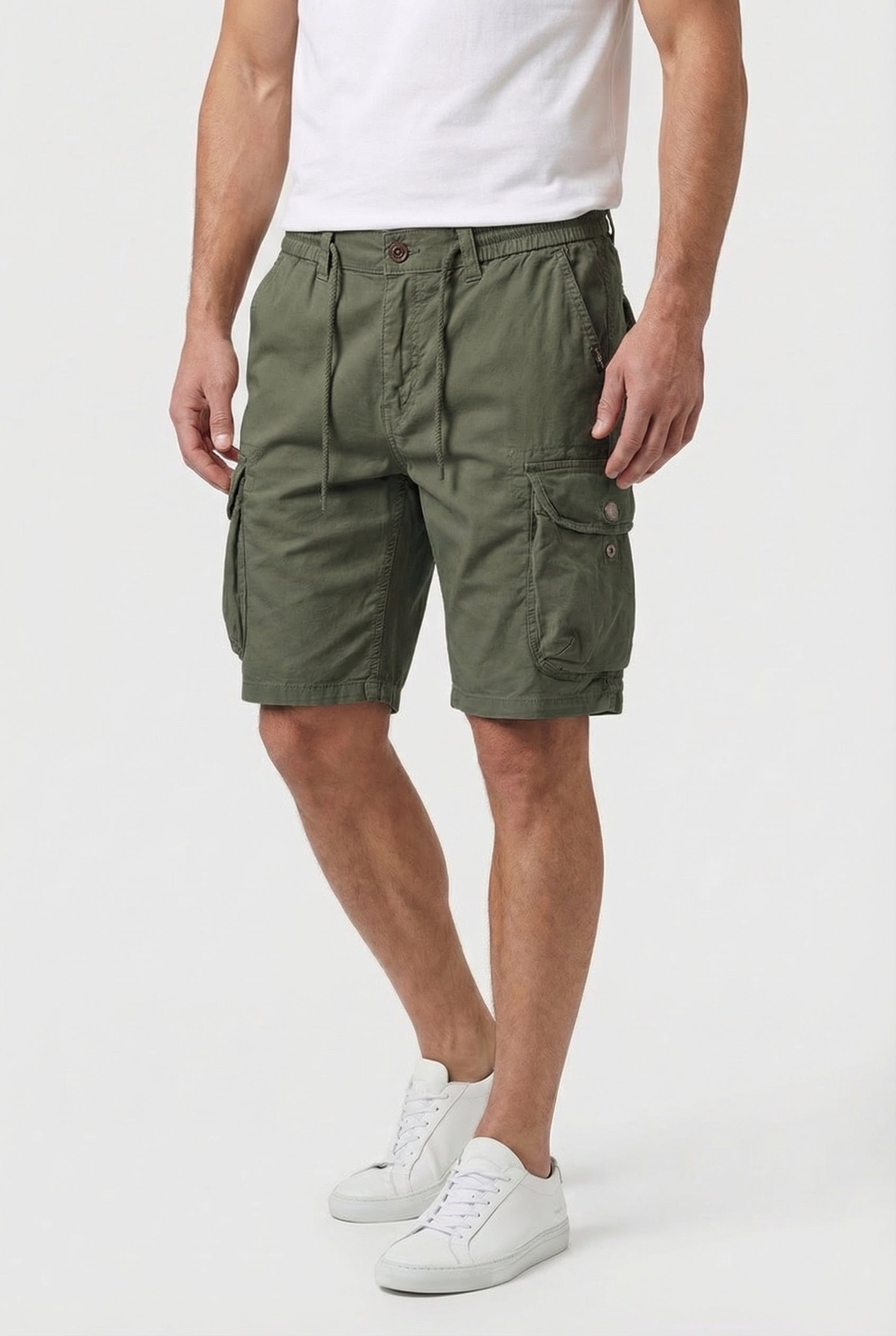Ethan | Men's Cargo Shorts Cotton Blend Utility Pockets