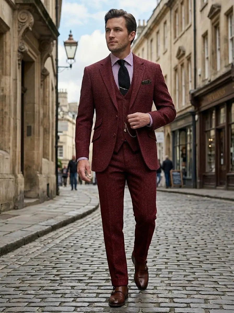 Freddie | Men's Slim Fit Vintage 3-Piece Suit