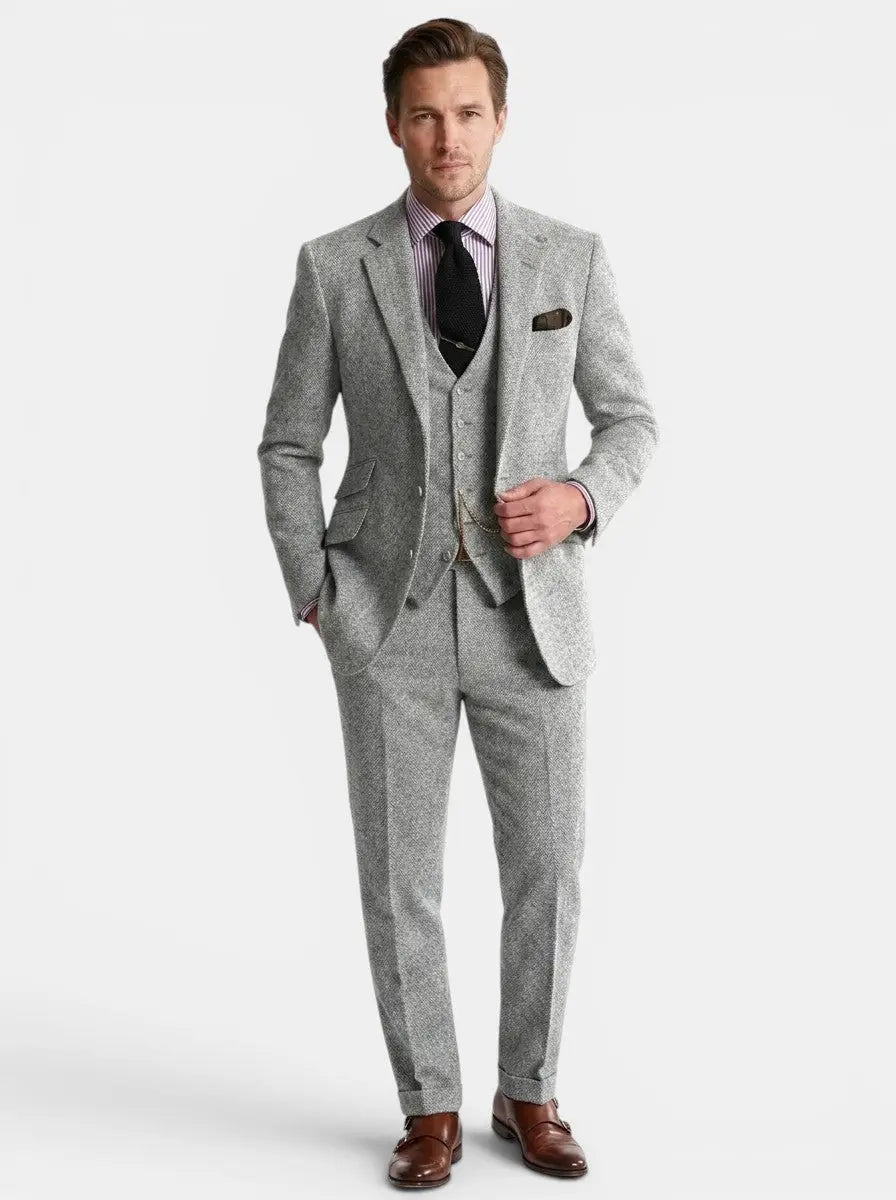 Freddie | Men's Slim Fit Vintage 3-Piece Suit