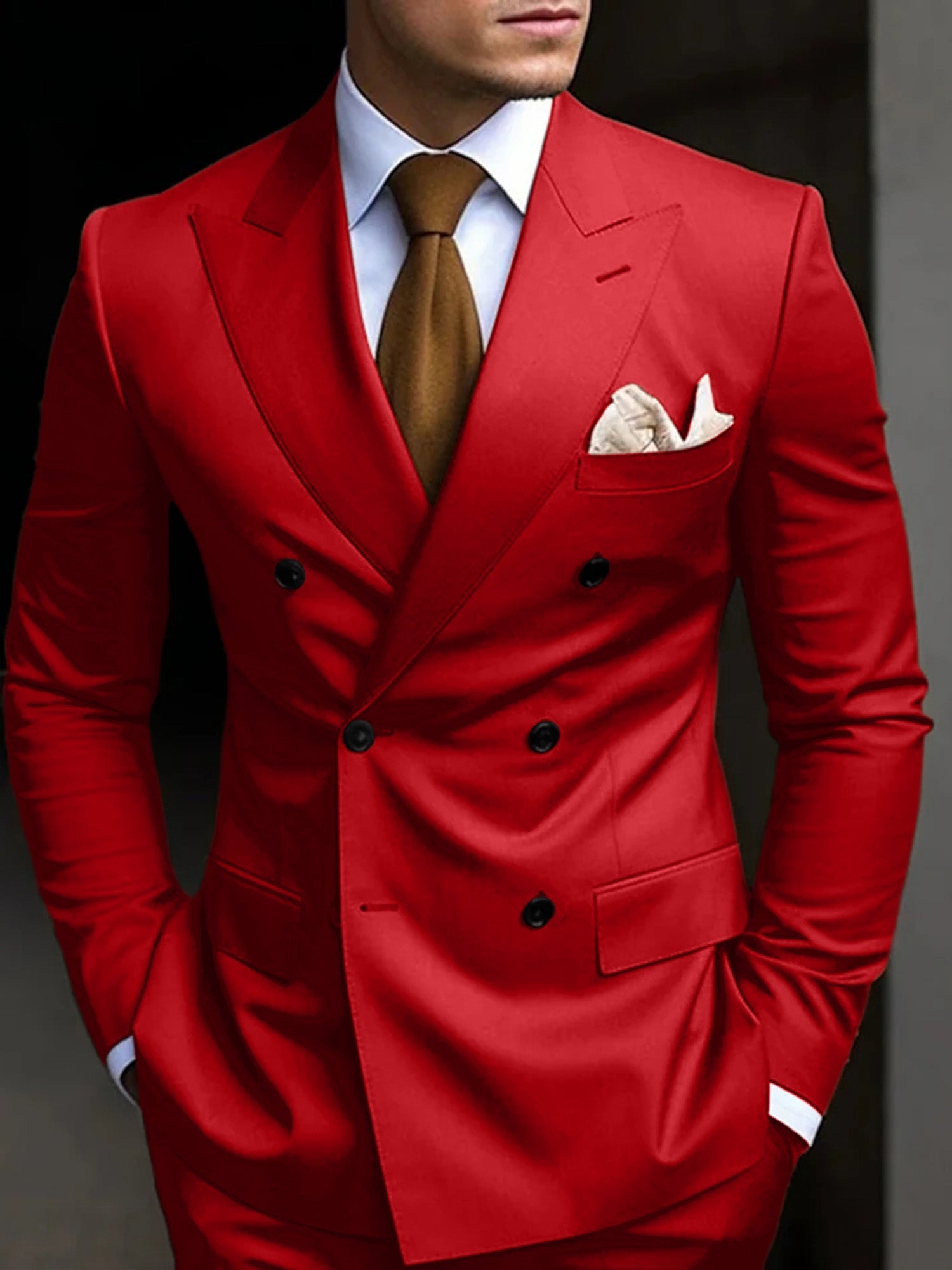 Daniel | Men's Suit Cotton Blend Double Breasted Design
