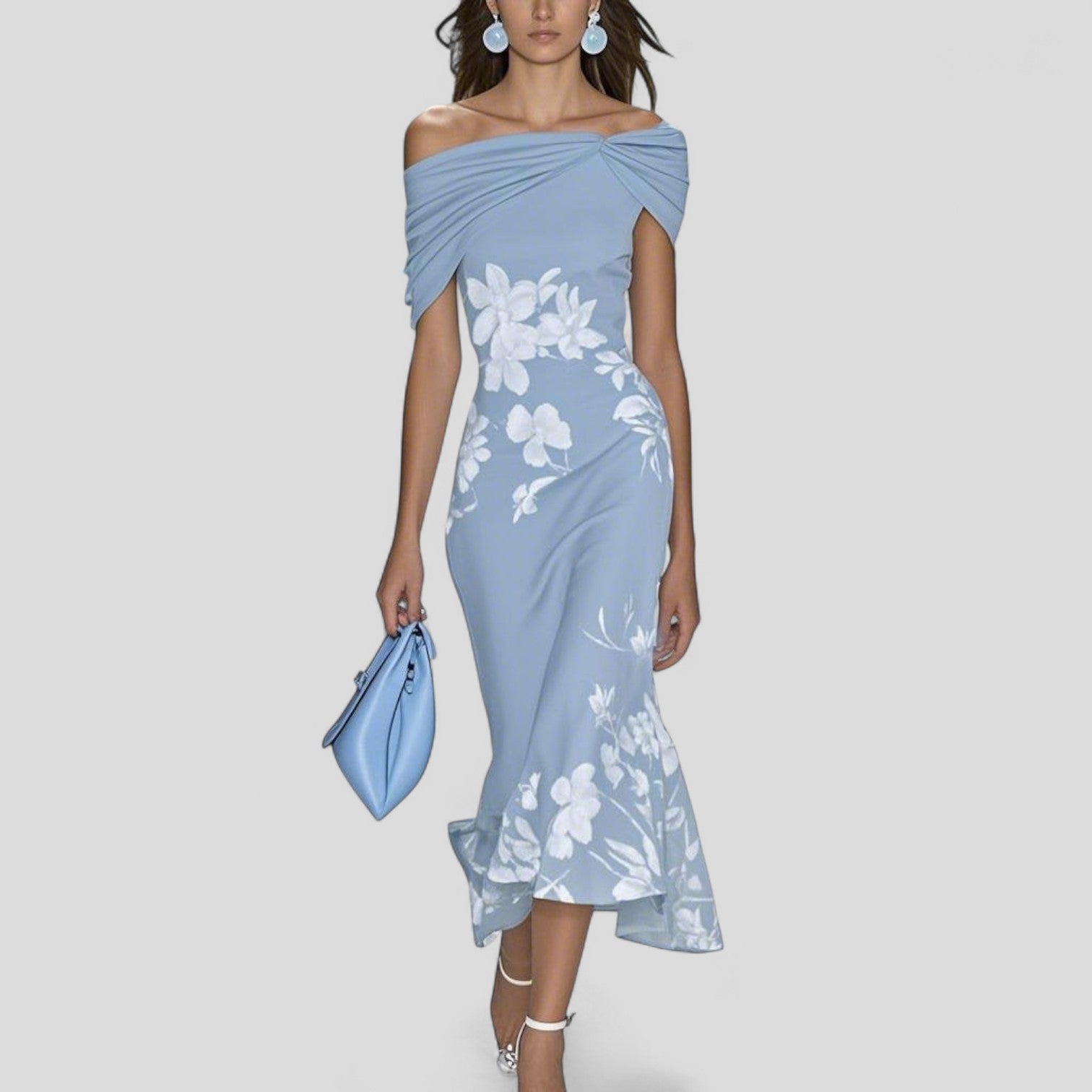 Isabella | Women's Midi Dress with Unique Print