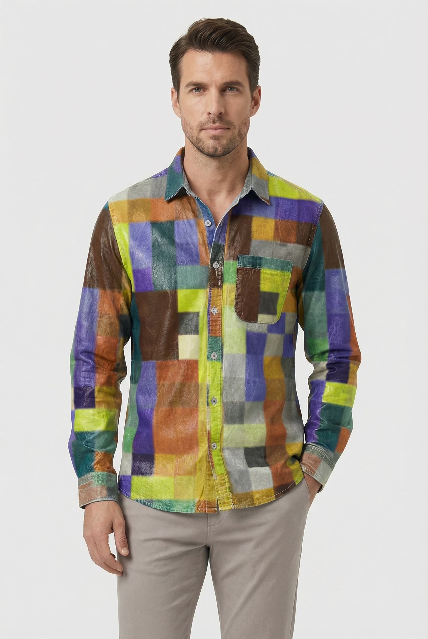 Cameron | Men's Casual Relaxed Fit Button-Up Shirt