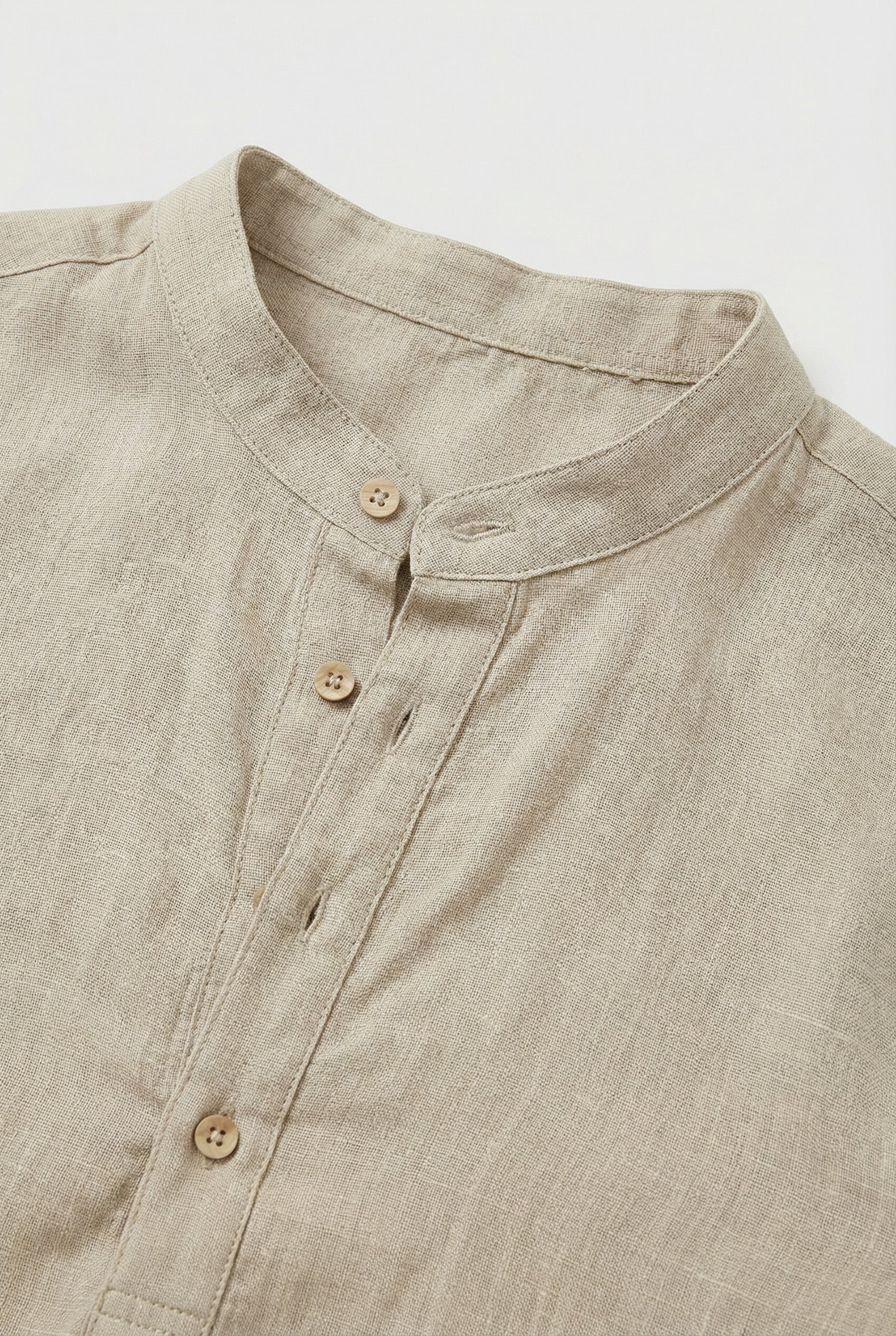 Robert | Men's Linen Rolled-Up Sleeve Summer Shirt