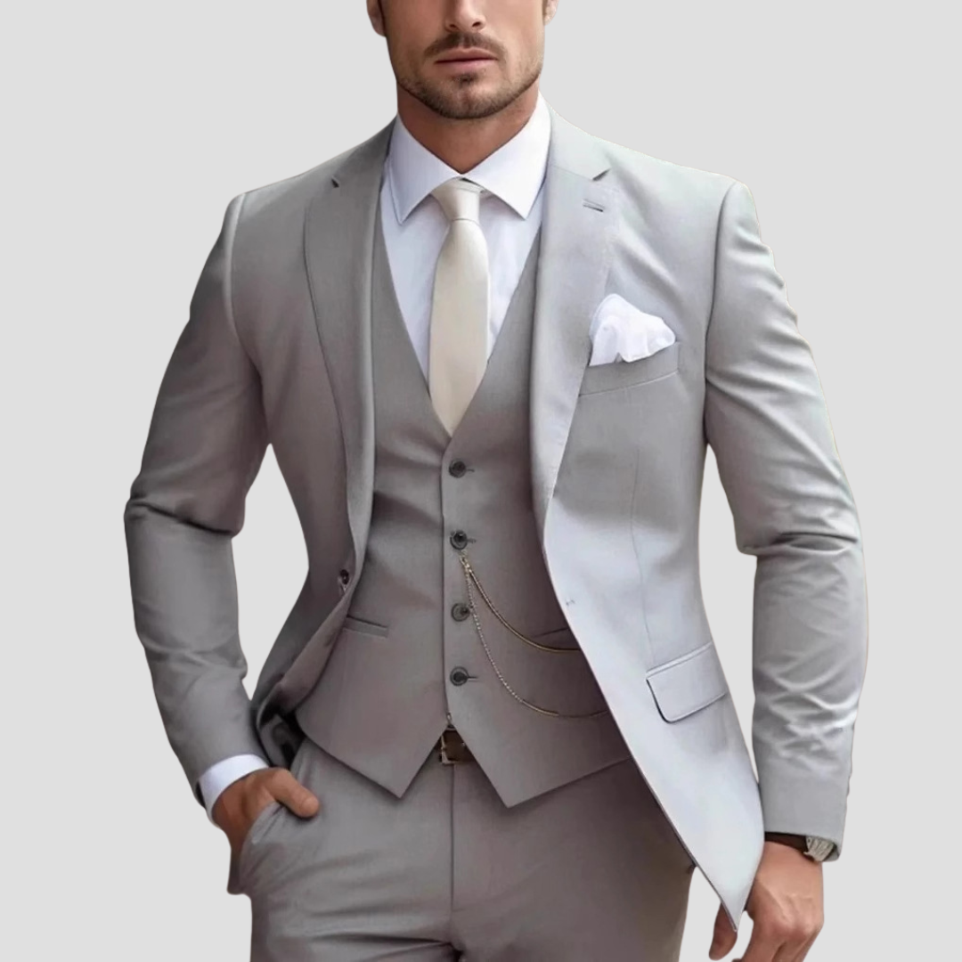 Louie | Men's Slim Fit Three-Piece Wedding Suit