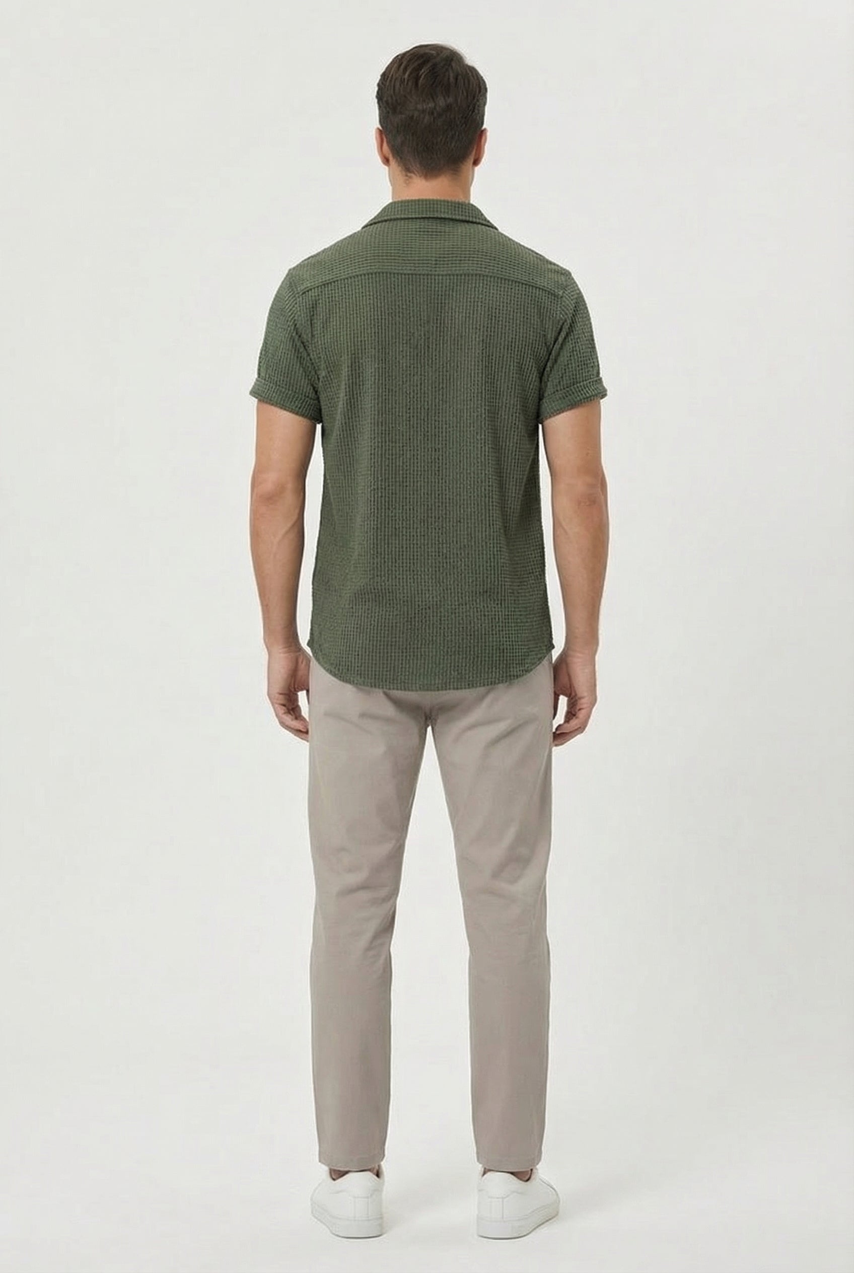Connor | Men's Casual Waffle Textured Button Shirt