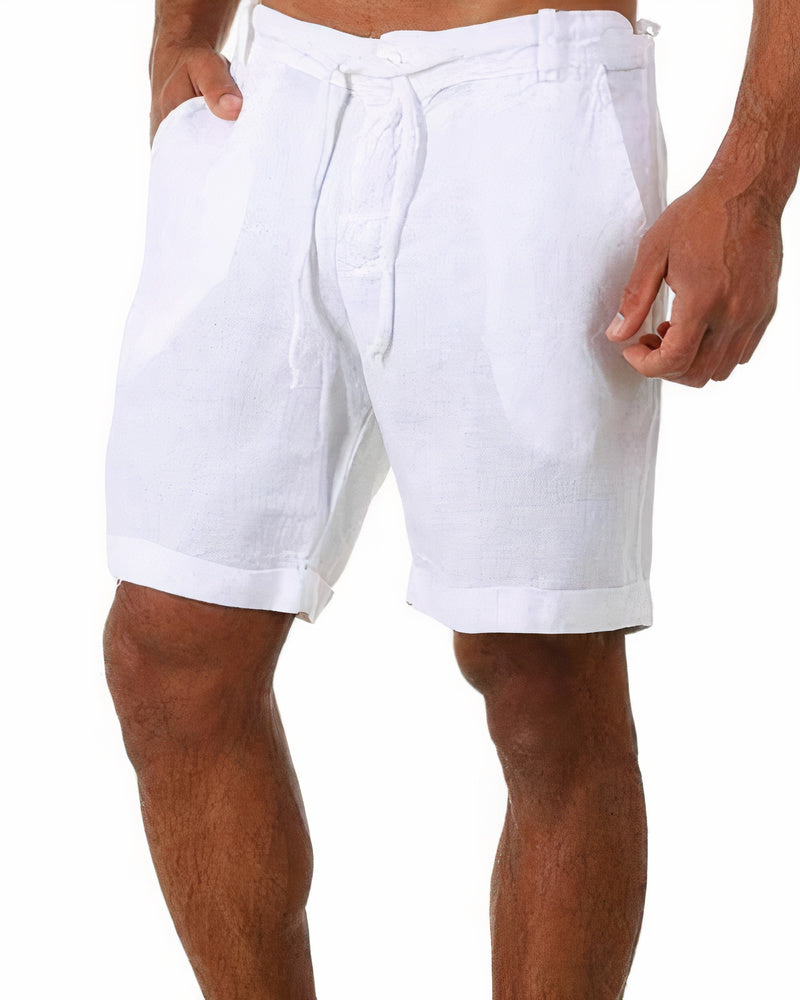Mark | Men's Linen Blend Relaxed Fit Bermuda Shorts