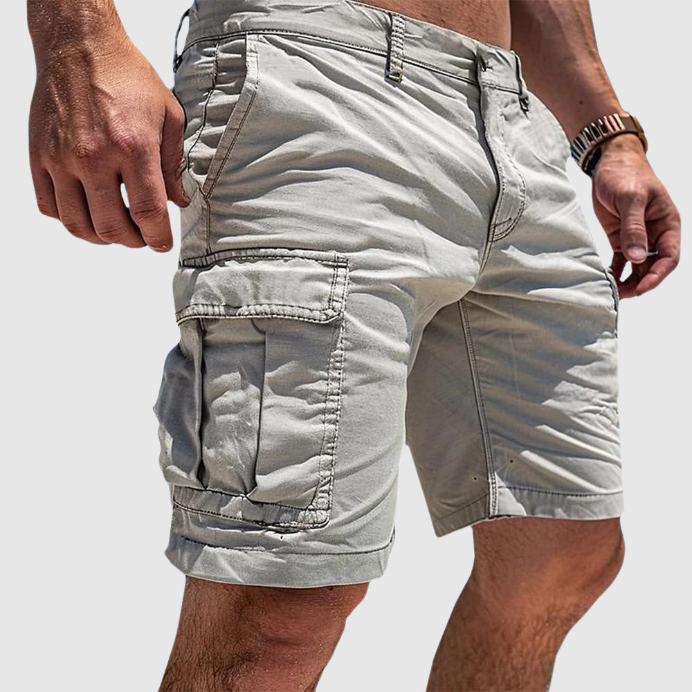 Men's Multi-Pocket Cargo Shorts - Straight Leg Fit