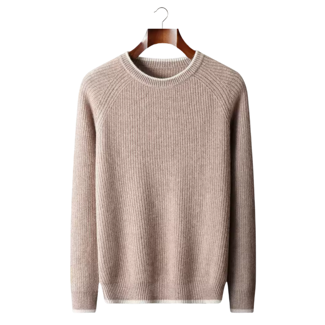 WOOL TWO TONE CREWNECK