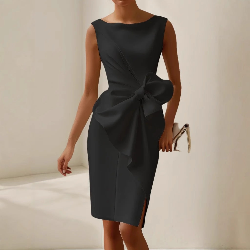 Quinn | Women's Cocktail Dress with Oversized Bow