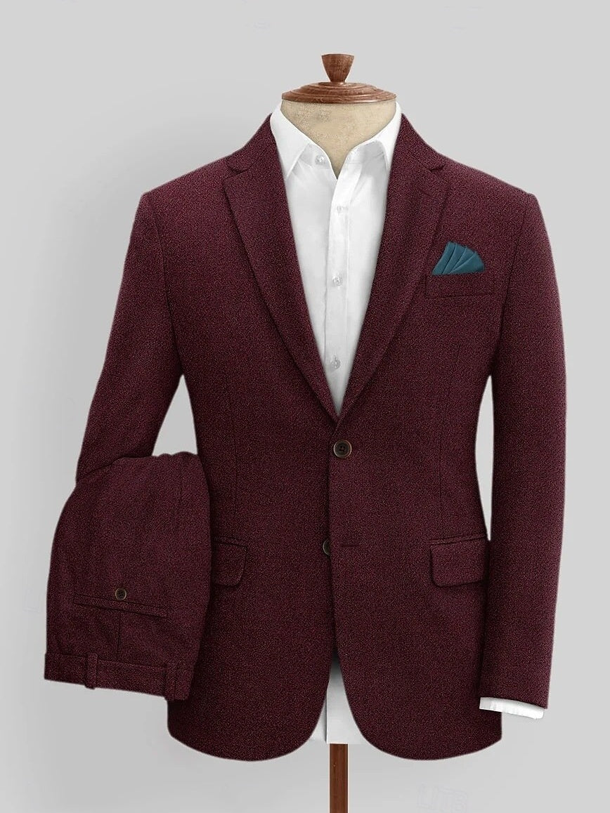 Ryan | Men's Wedding Suit Tweed 3 Piece Tailored Set