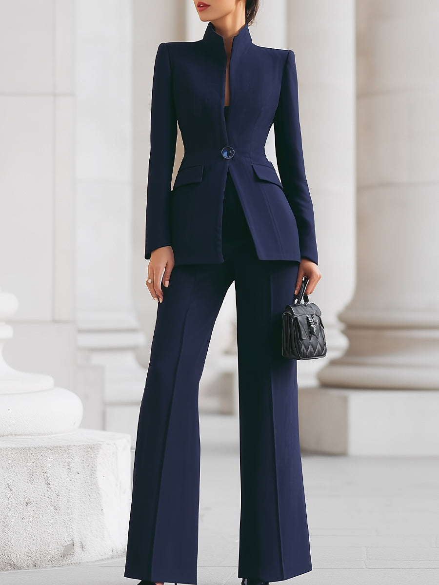 Sylvia | Women's Suit Soft Fabric Tailored Blazer Set