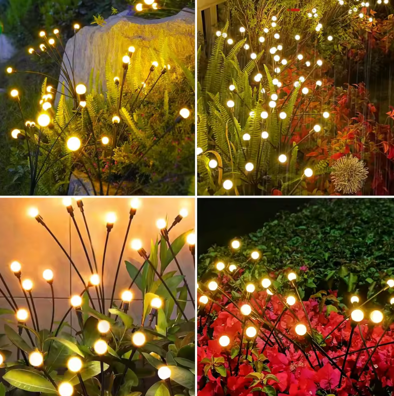 Solar Firefly Garden Lights – Waterproof LED Pathway & Yard Lights (Set of 6)