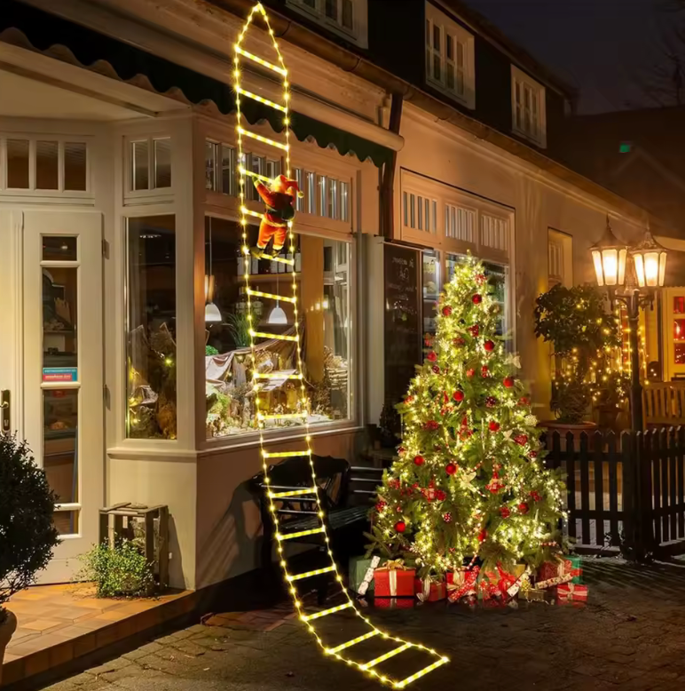 3M Climbing Santa Claus – Outdoor Christmas Ladder Decoration