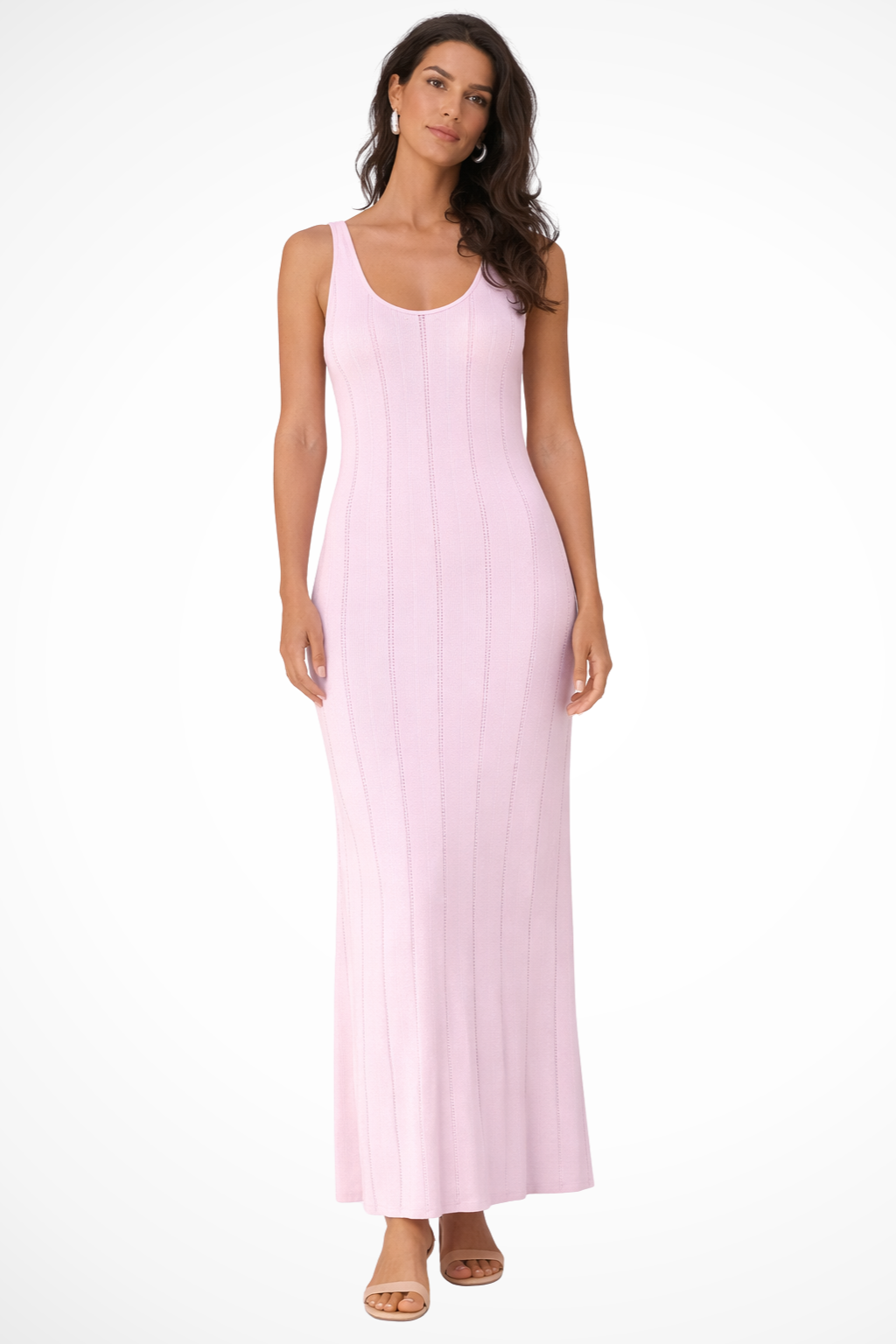 Margot | Women's Black Sleeveless Deep V Maxi Dress