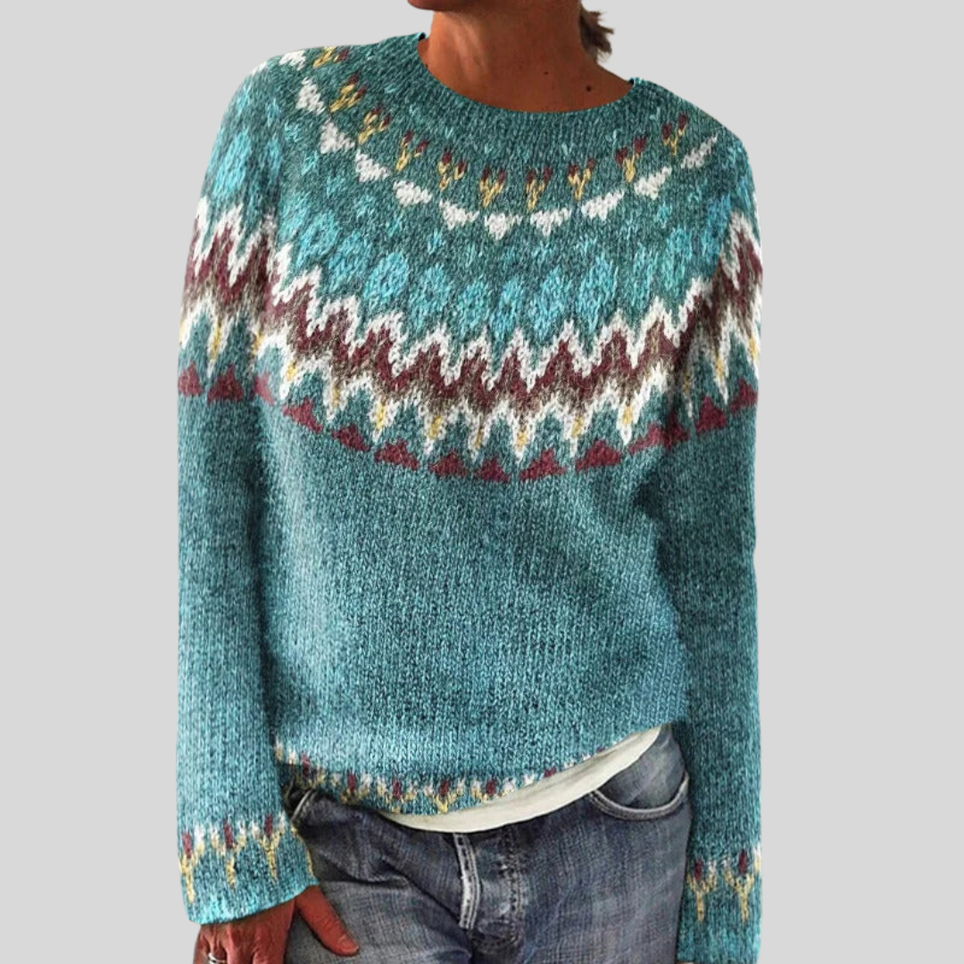 FINLEY™ | Boho Wave Knit sweater