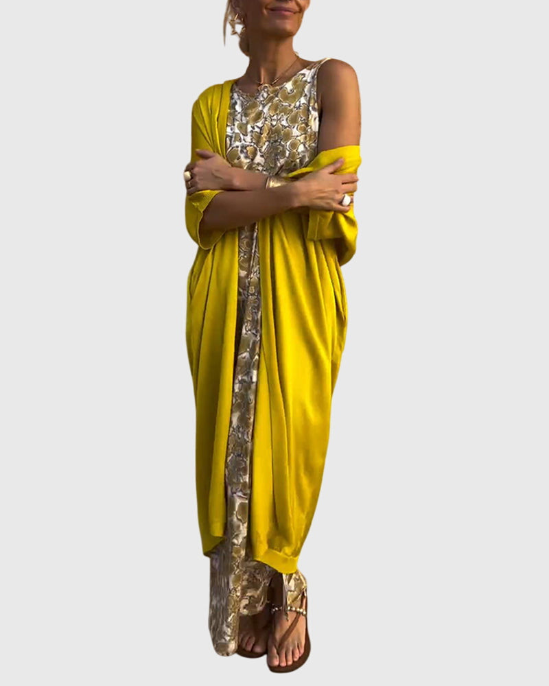 Sasha | Women's Elegant Two-Piece Set with ¾ Sleeves