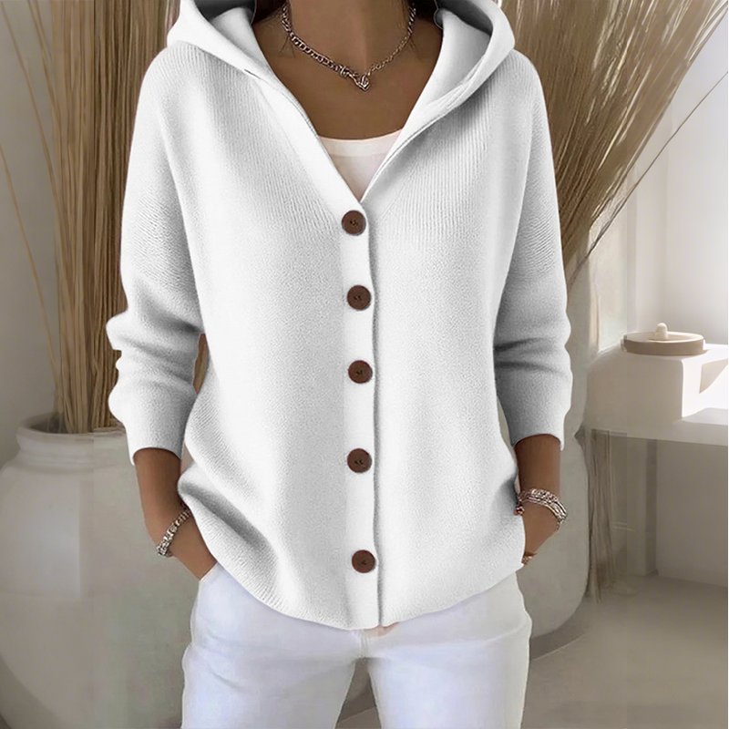 Cardigan Women - Hooded Knit Cardigan