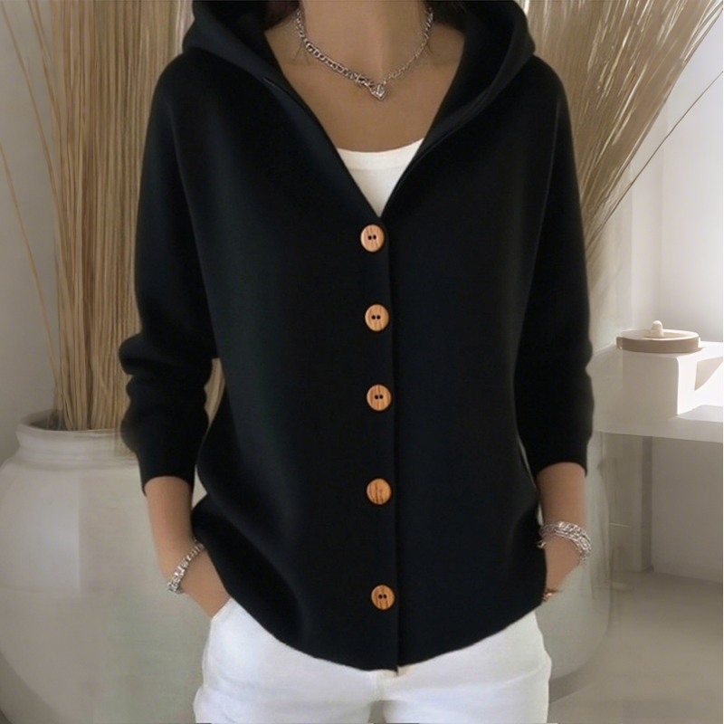 Cardigan Women - Hooded Knit Cardigan