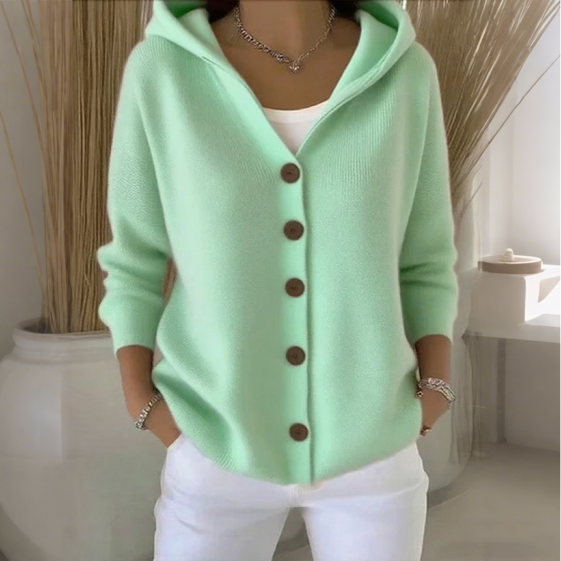 Cardigan Women - Hooded Knit Cardigan