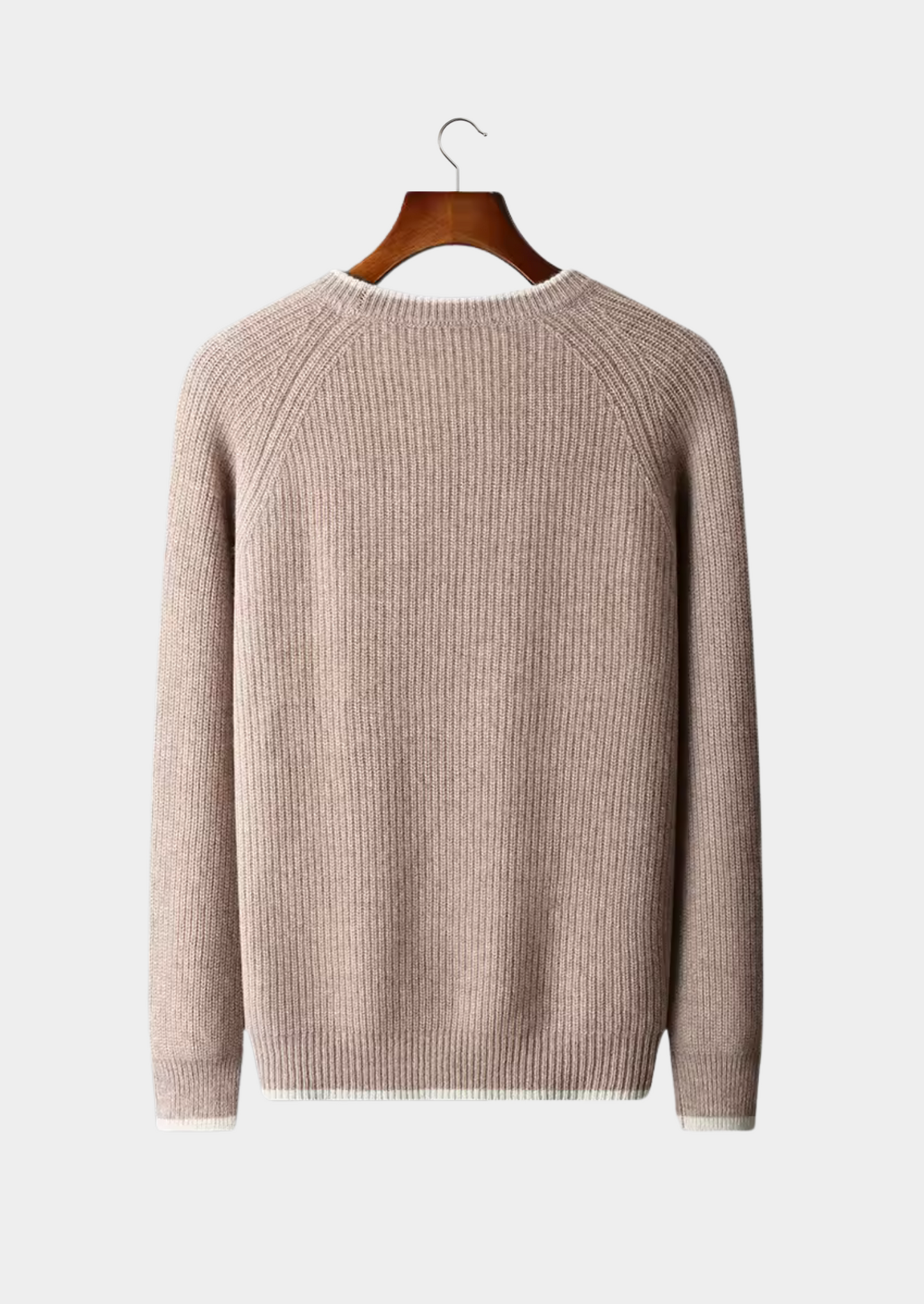WOOL TWO TONE CREWNECK