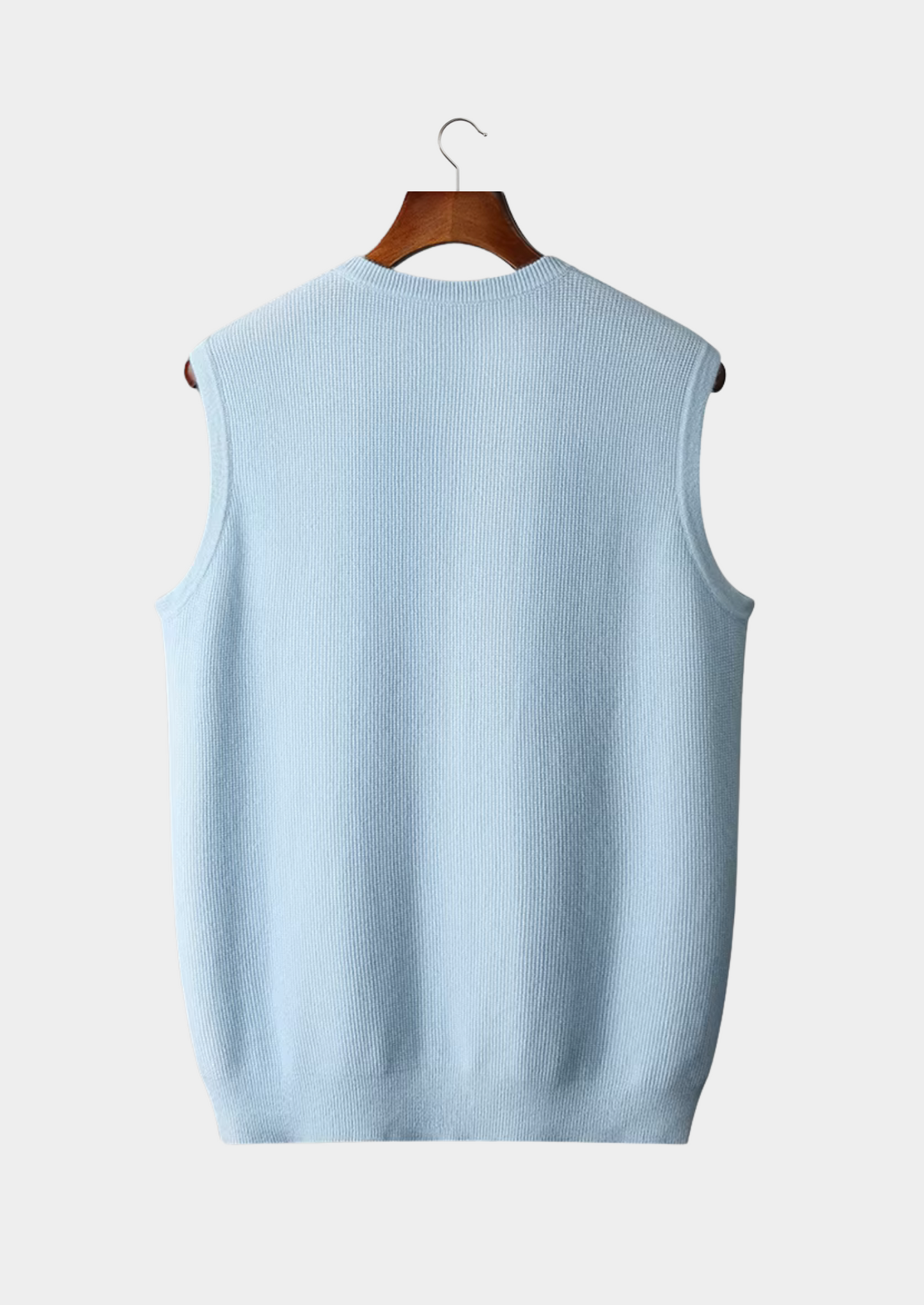 100% CASHMERE CREWNECK VEST