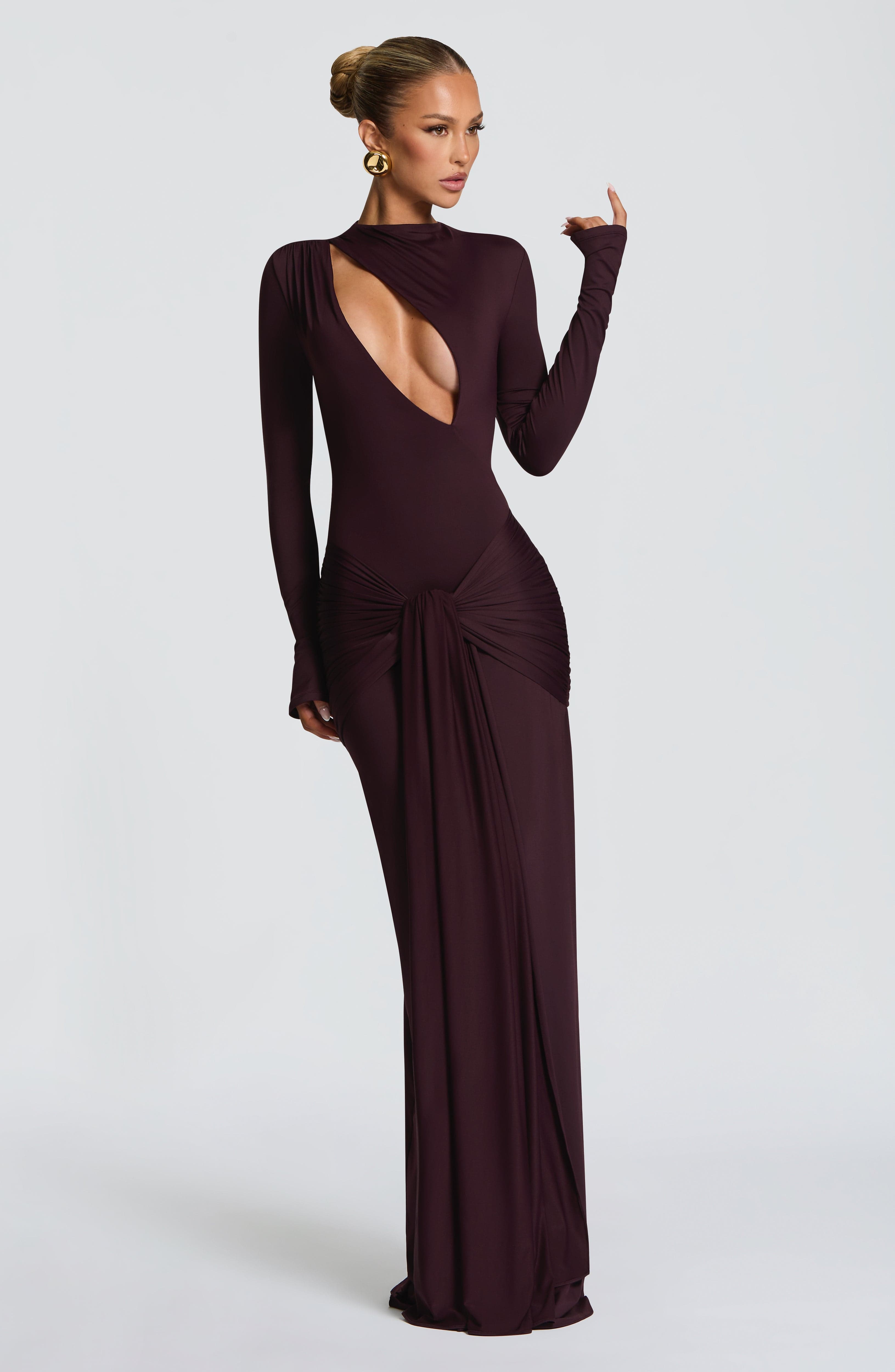 Tahnee | Plum Maxi Dress