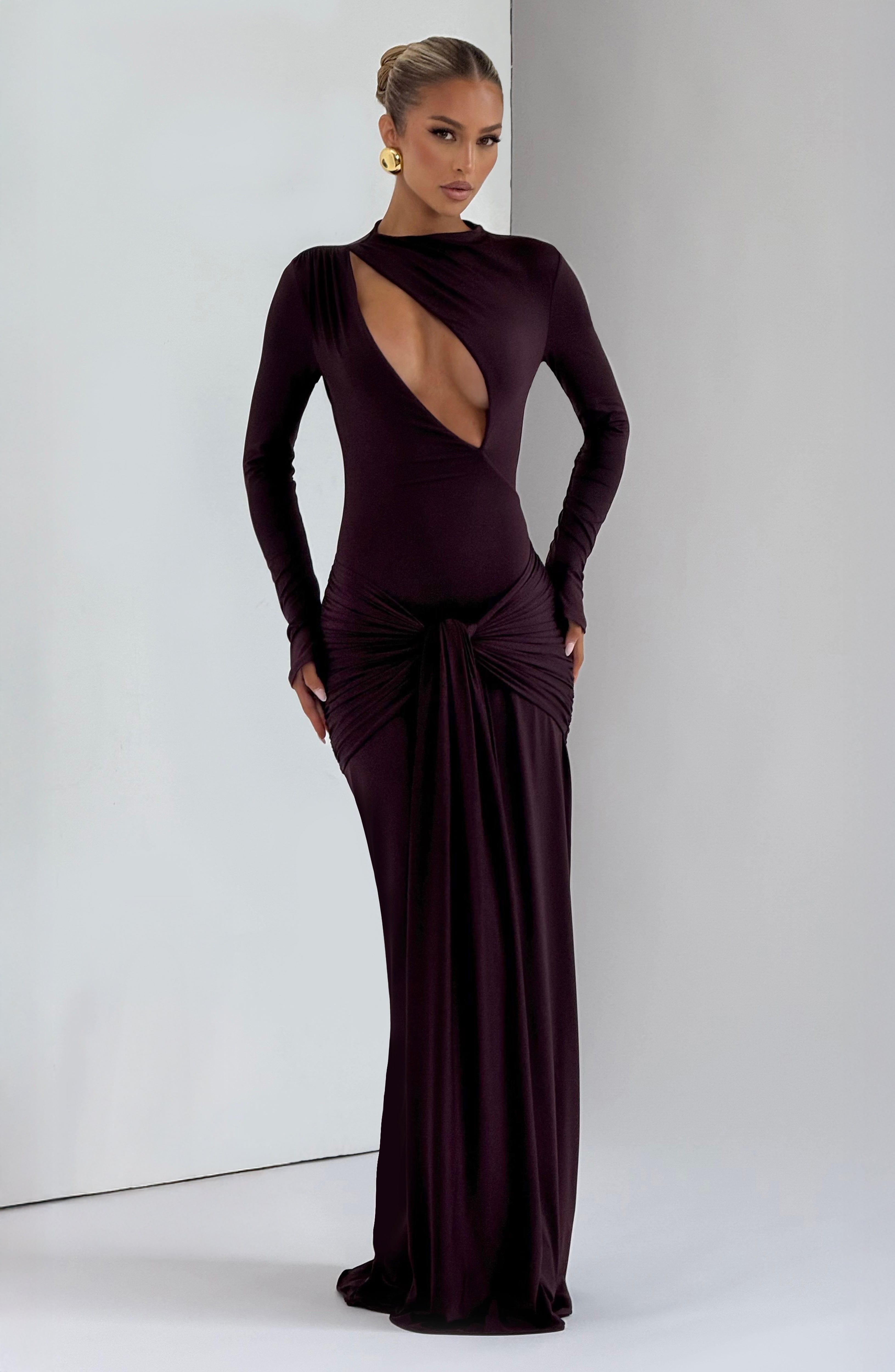 Tahnee | Plum Maxi Dress