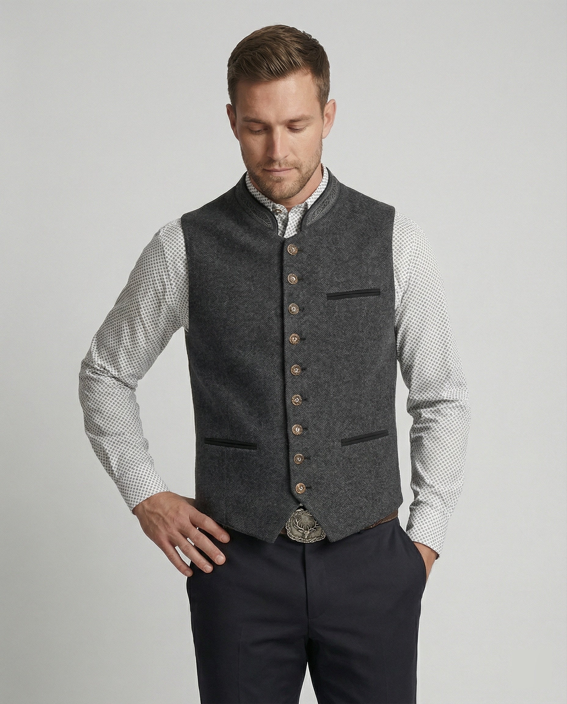 Conrad | Traditional Stand-Collar Waistcoat